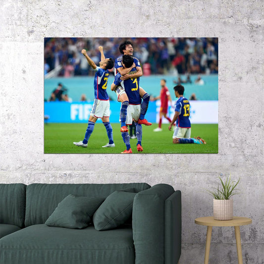 Japan National Football Team World Cup Fans Poster Wall Art Print Home Wall Decor - xonomax