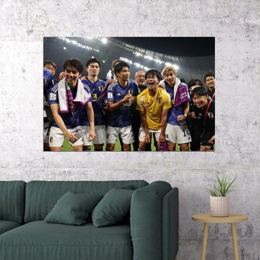 Japan National Football Team World Cup Poster Wall Art Print Home Wall Decor - xonomax
