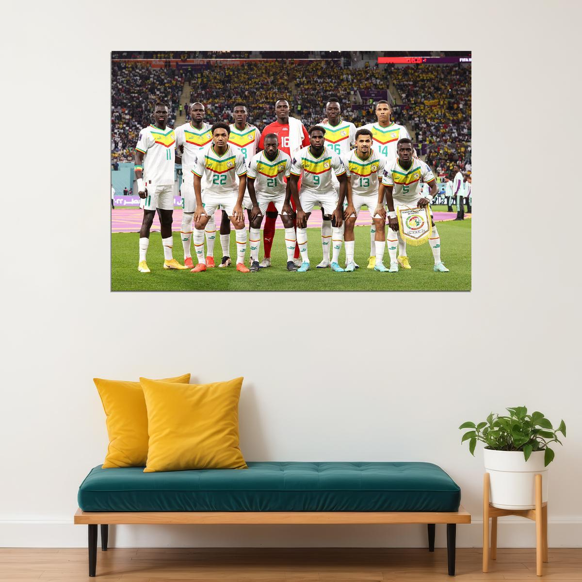 Senegal National Football Team World Cup Poster Wall Art Print Home Wall Decor