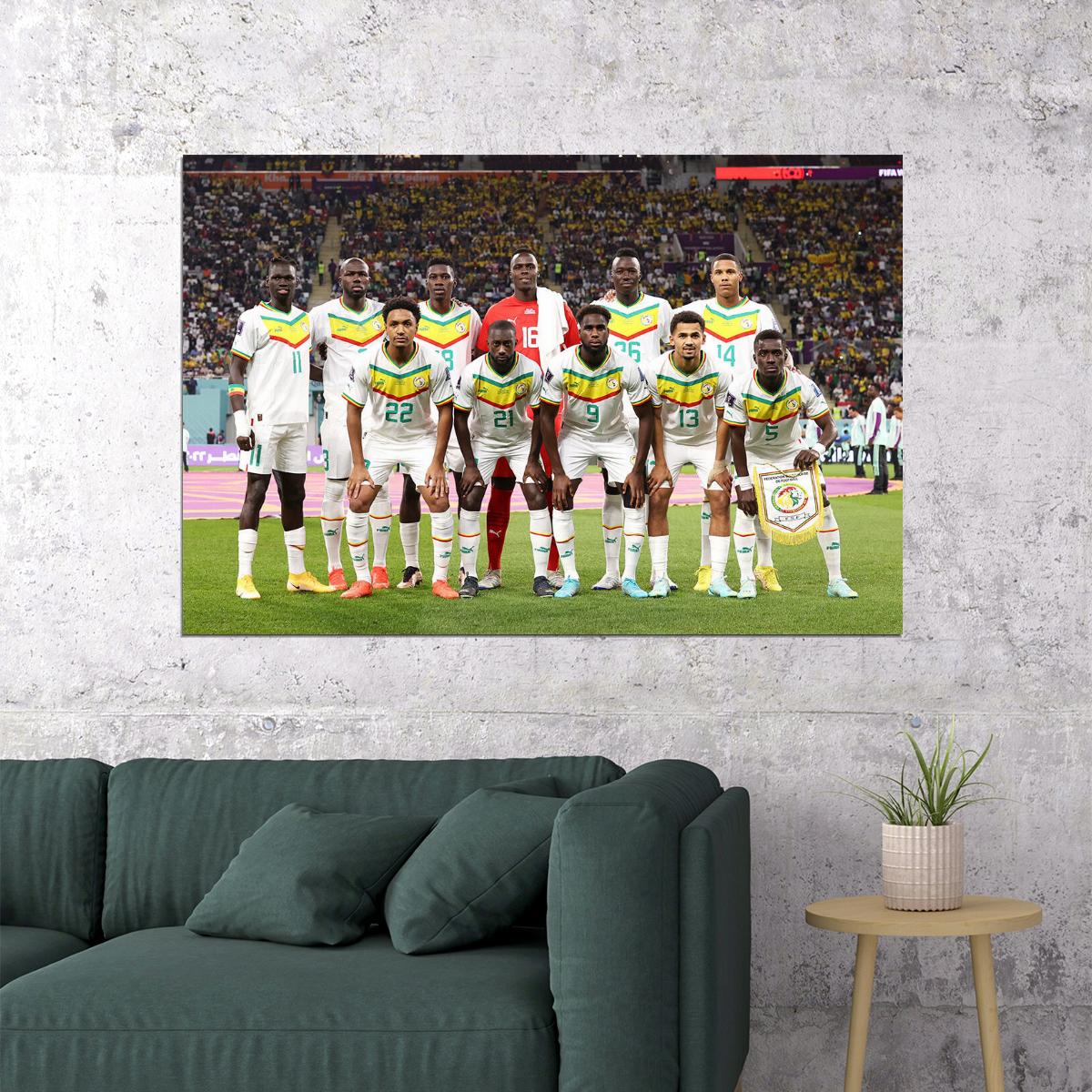 Senegal National Football Team World Cup Poster Wall Art Print Home Wall Decor