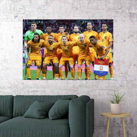 Netherlands National Football Team World Cup Poster Wall Art Print Home Wall Decor - xonomax