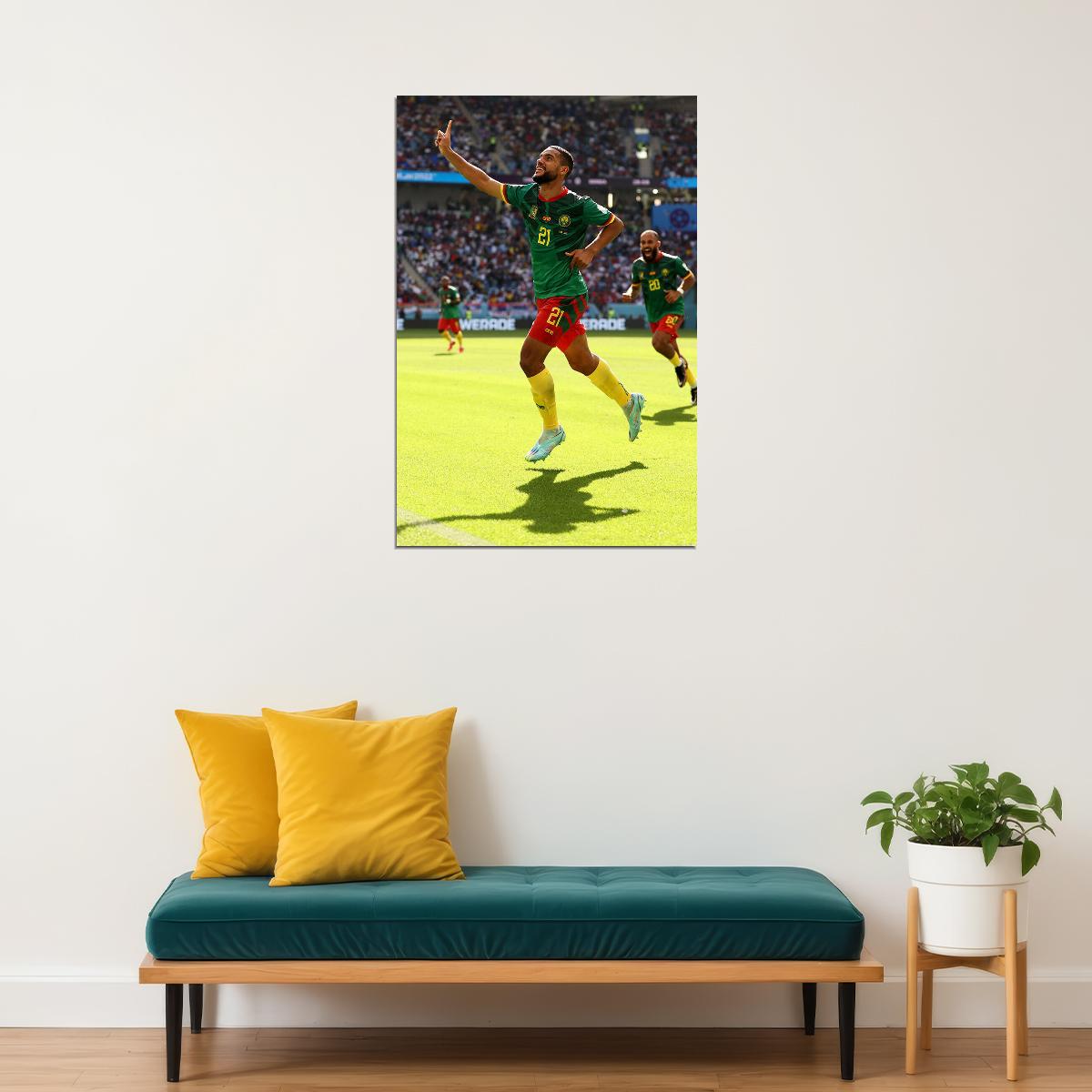 Jean Charles Castelletto Cameroon World Cup Poster Wall Art Print Home Wall Decor