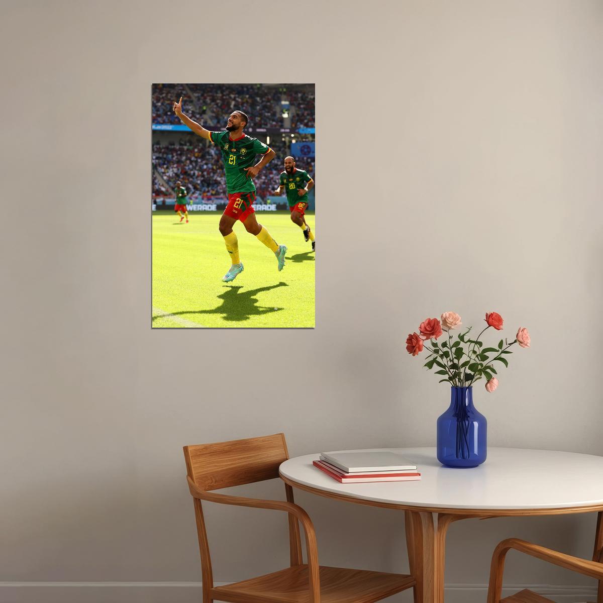 Jean Charles Castelletto Cameroon World Cup Poster Wall Art Print Home Wall Decor
