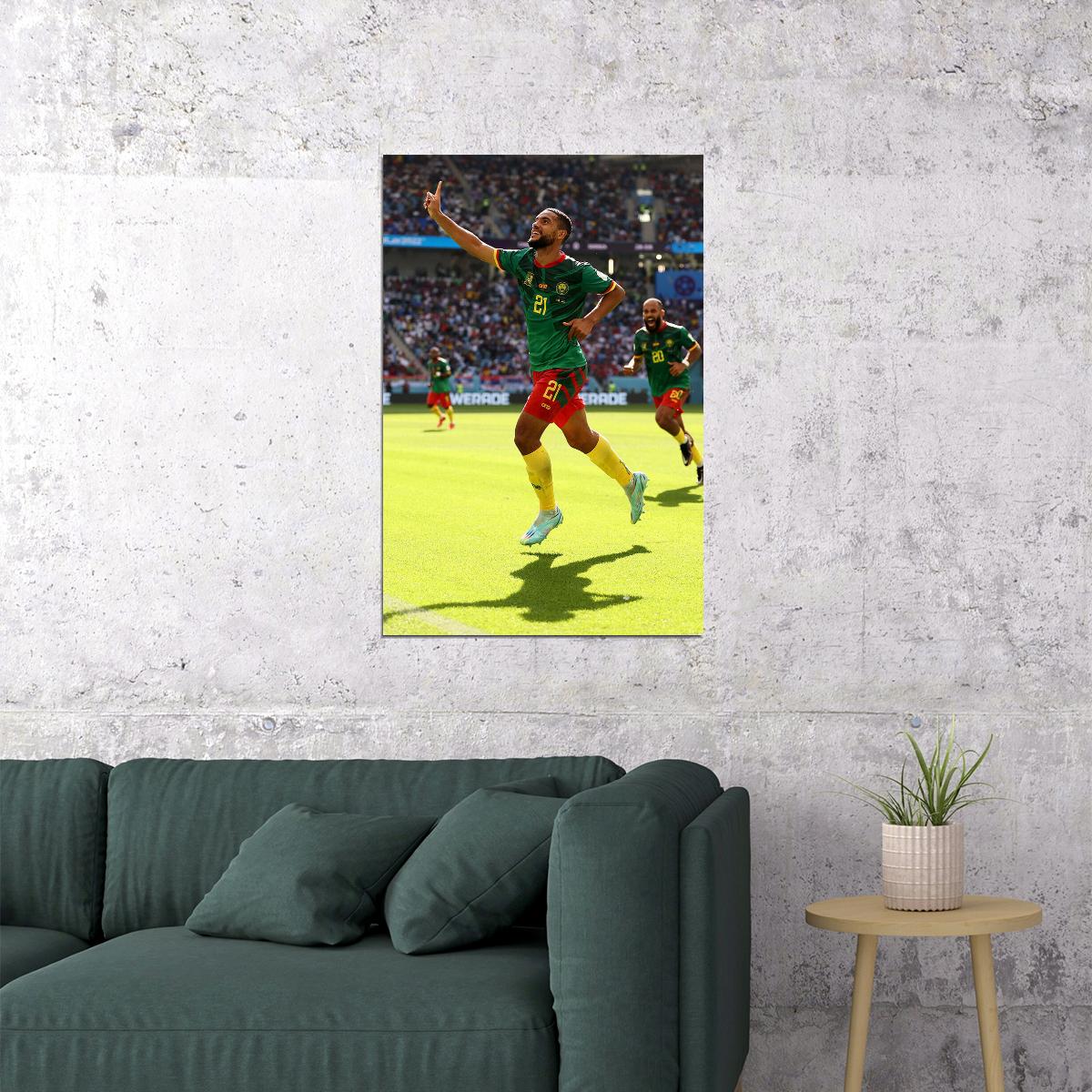 Jean Charles Castelletto Cameroon World Cup Poster Wall Art Print Home Wall Decor