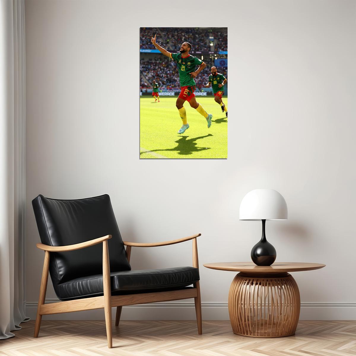 Jean Charles Castelletto Cameroon World Cup Poster Wall Art Print Home Wall Decor