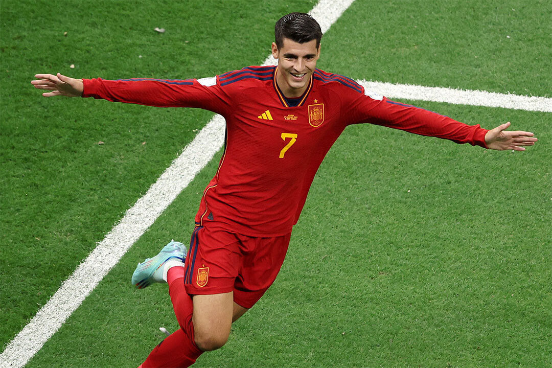 Alvaro Morata Goal Celebration Spain Fans World Cup Poster Wall Art Print Home Wall Decor - xonomax