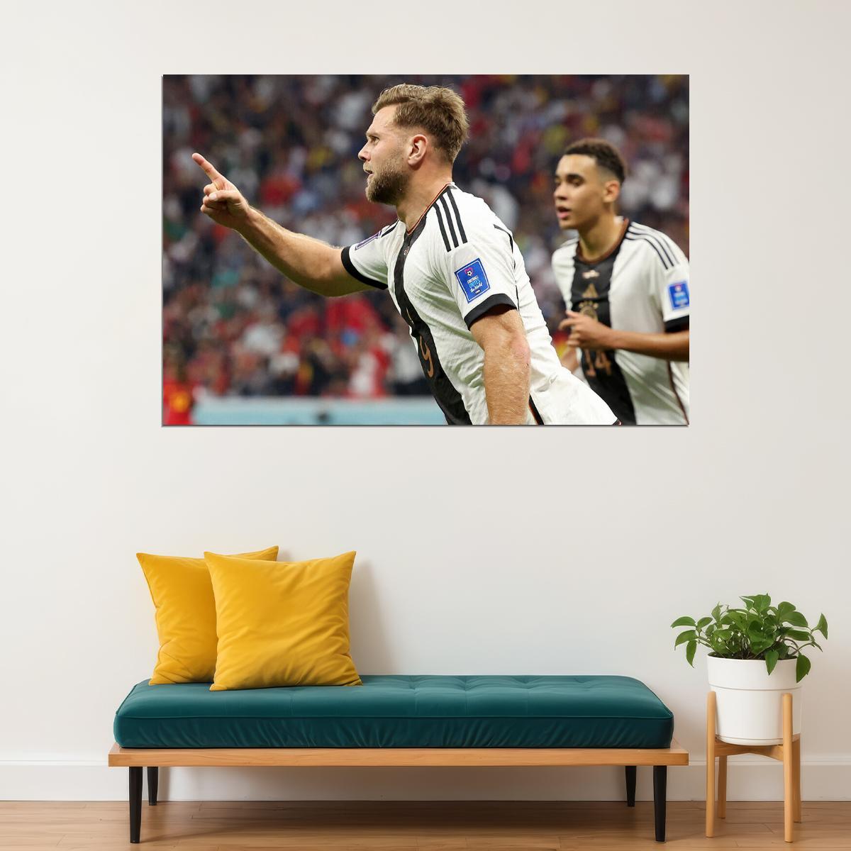 Niclas Fullkrug Goal Celebration Germany World Cup Poster Wall Art Print Home Wall Decor - xonomax