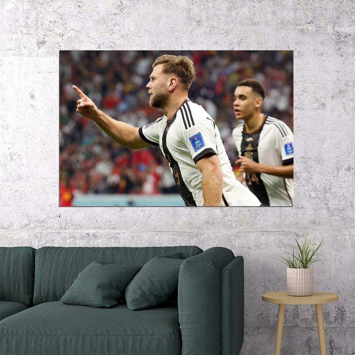 Niclas Fullkrug Goal Celebration Germany World Cup Poster Wall Art Print Home Wall Decor - xonomax