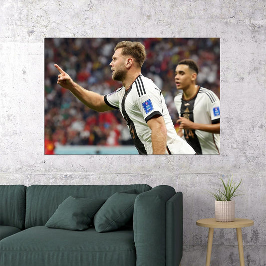 Niclas Fullkrug Goal Celebration Germany World Cup Poster Wall Art Print Home Wall Decor - xonomax