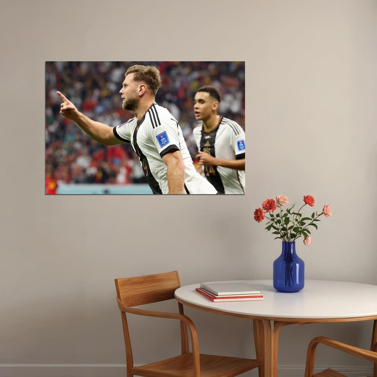 Niclas Fullkrug Goal Celebration Germany World Cup Poster Wall Art Print Home Wall Decor - xonomax