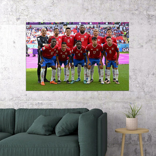 Costa Rica National Football Team Fans World Cup Poster Wall Art Print Home Wall Decor - xonomax