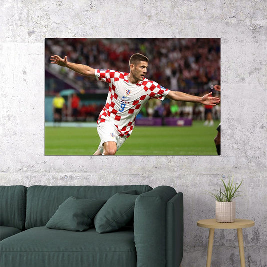 Andrej Kramaric Croatia National Team World Cup Sport Poster Wall Art Print Home Wall Decor - xonomax