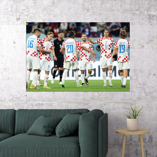 Croatia National Team World Cup Football Poster Wall Art Print Home Wall Decor - xonomax