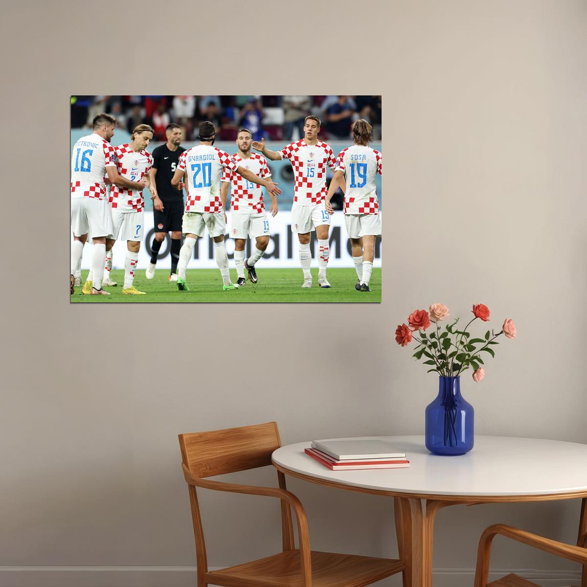 Croatia National Team World Cup Football Poster Wall Art Print Home Wall Decor - xonomax