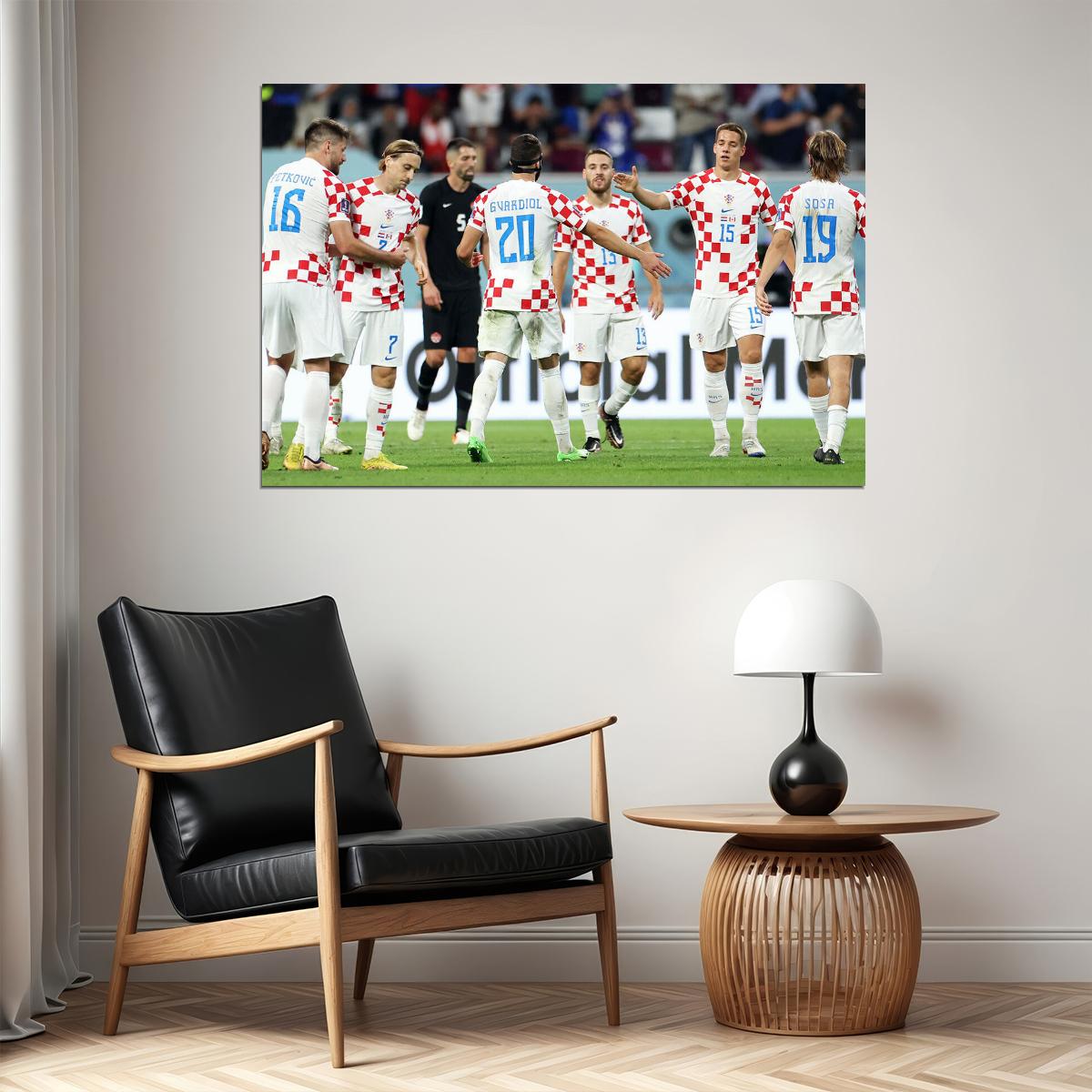 Croatia National Team World Cup Football Poster Wall Art Print Home Wall Decor - xonomax