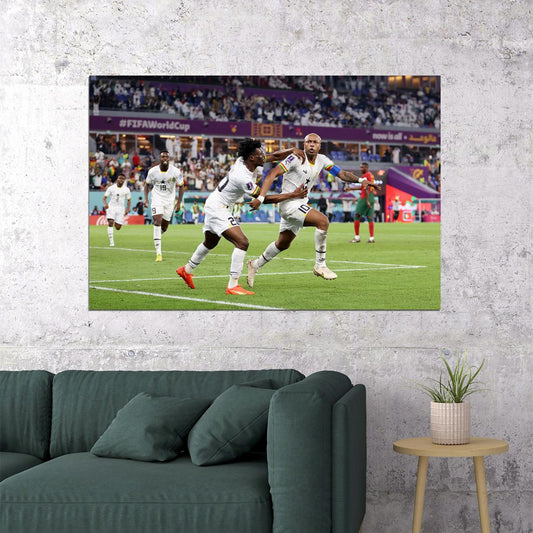 Andre Ayew Ghana National Team World Cup Poster Wall Art Print Home Wall Decor - xonomax