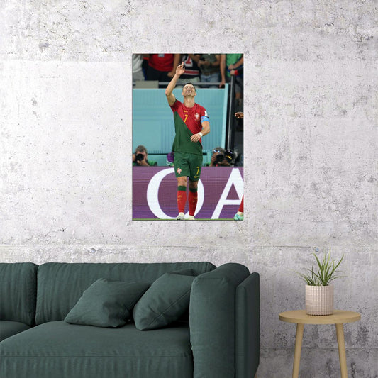 Cristiano Ronaldo Goal Celebration Portugal Sport Poster Wall Art Print Home Wall Decor - xonomax