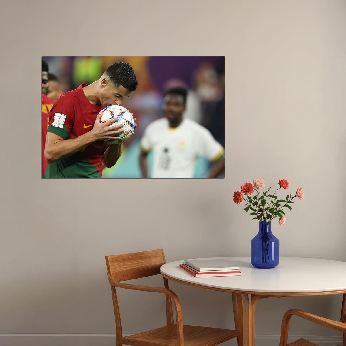 Cristiano Ronaldo Portugal National Team World Cup Poster Wall Art Print Home Wall Decor - xonomax
