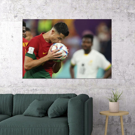 Cristiano Ronaldo Portugal National Team World Cup Poster Wall Art Print Home Wall Decor - xonomax
