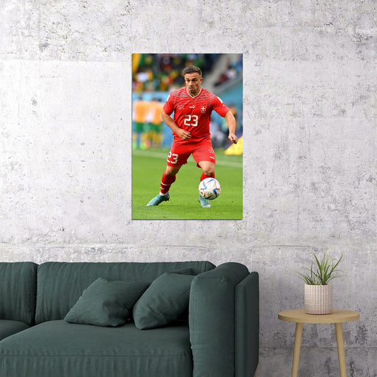 Xherdan Shaqiri Switzerland National Team World Cup Poster Wall Art Print Home Wall Decor - xonomax