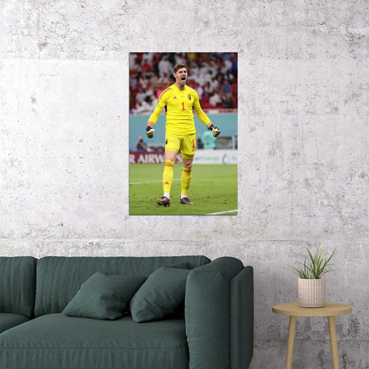 Thibaut Belgium National Team World Cup Qatar 2022 Poster Wall Art Print Home Wall Decor - xonomax