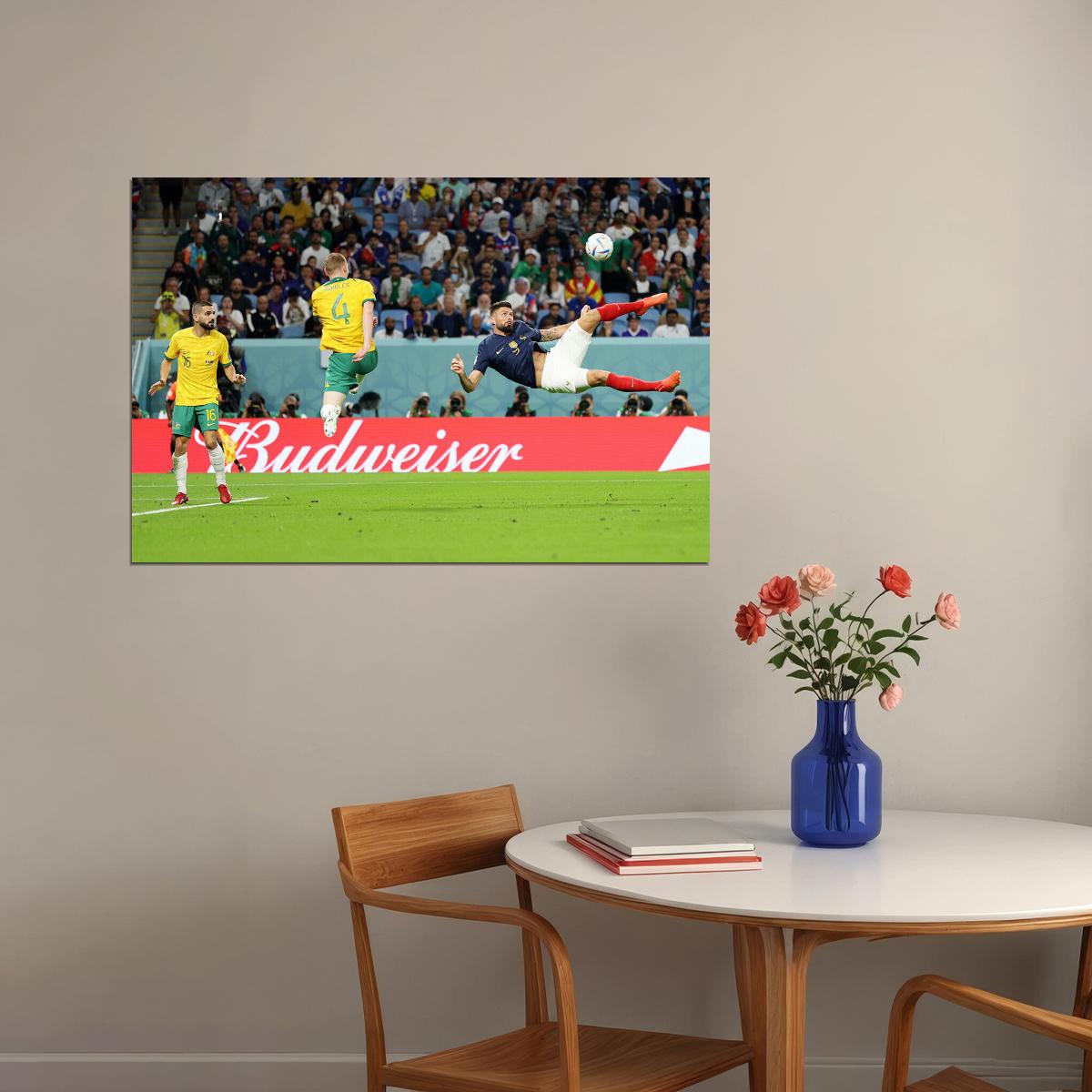 Olivier Giroud France National Team World Soccer Fans Poster Wall Art Print Home Wall Decor - xonomax