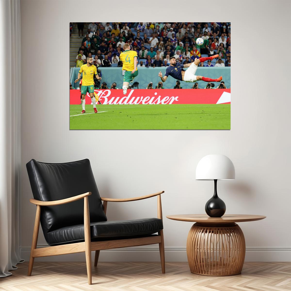 Olivier Giroud France National Team World Soccer Fans Poster Wall Art Print Home Wall Decor - xonomax