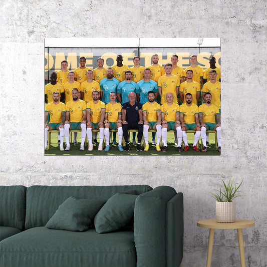 Australia National Football Team World Soccer 2022 Poster Wall Art Print Home Wall Decor - xonomax