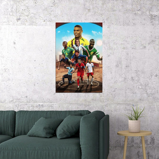 Soccer Number 9 Ronaldo Samuel Gabriel Roger Davor Poster Wall Art Print Home Wall Decor - xonomax