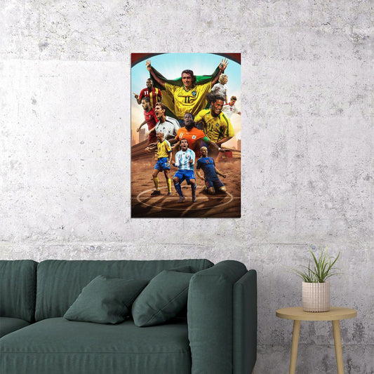 Soccer Number 11 Nedved Klose Drogba Henrik Tevez Robben Poster Wall Art Print Home Wall Decor - xonomax