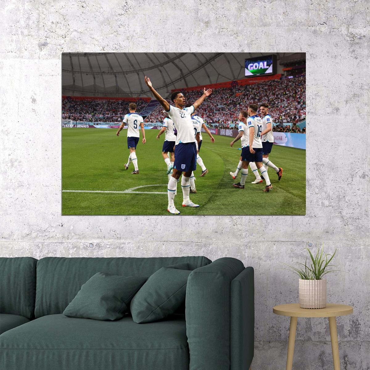 Jude England National Football Team World Cup Poster Wall Art Print Home Wall Decor