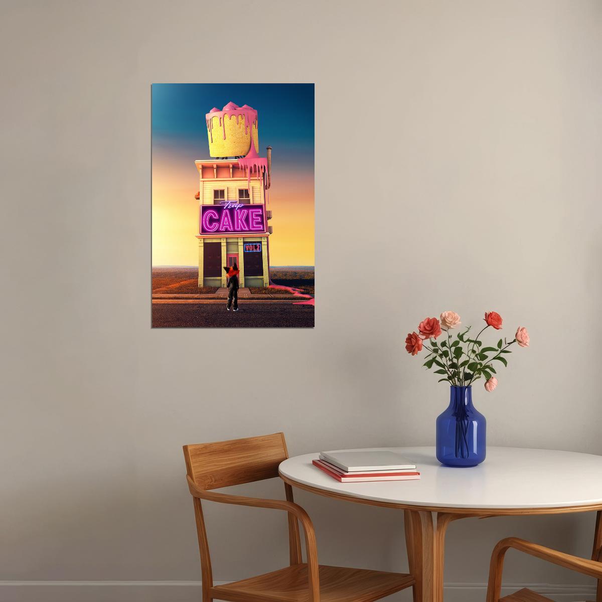 Rauw Alejandro Puerto Rican Singer Trap Cake Vol. 2 Poster Wall Art Print Home Wall Decor - xonomax