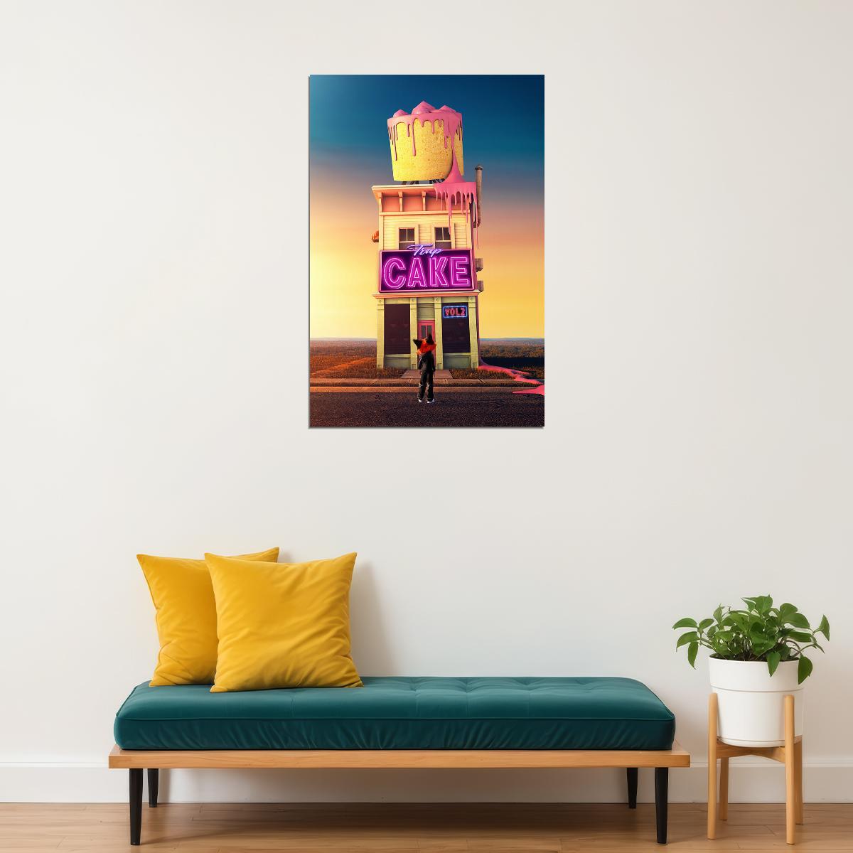 Rauw Alejandro Puerto Rican Singer Trap Cake Vol. 2 Poster Wall Art Print Home Wall Decor - xonomax