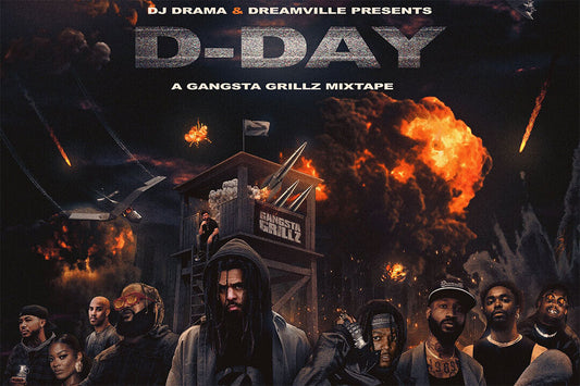 J. Cole D Day A Gangsta Grillz Mixtape Poster Wall Art Print Home Wall Decor - xonomax
