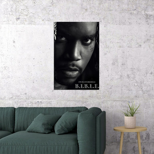 Fivio Foreign American Rapper B.i.b.l.e. Album Poster Wall Art Print Home Wall Decor - xonomax
