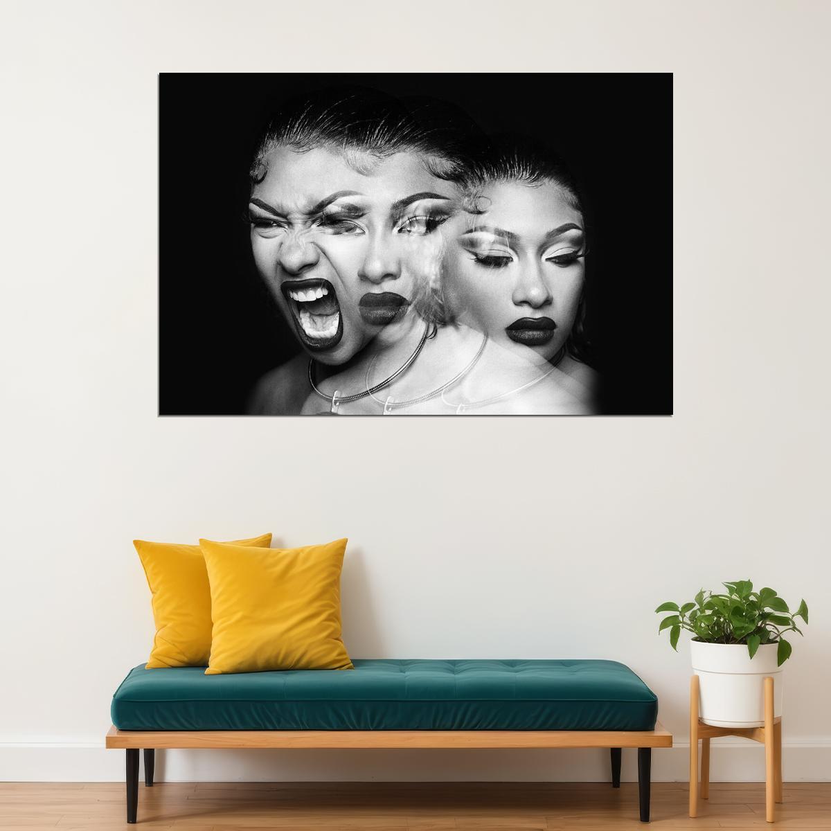 Megan Thee Stallion Traumazine Music Album Poster Wall Art Print Home Wall Decor - xonomax