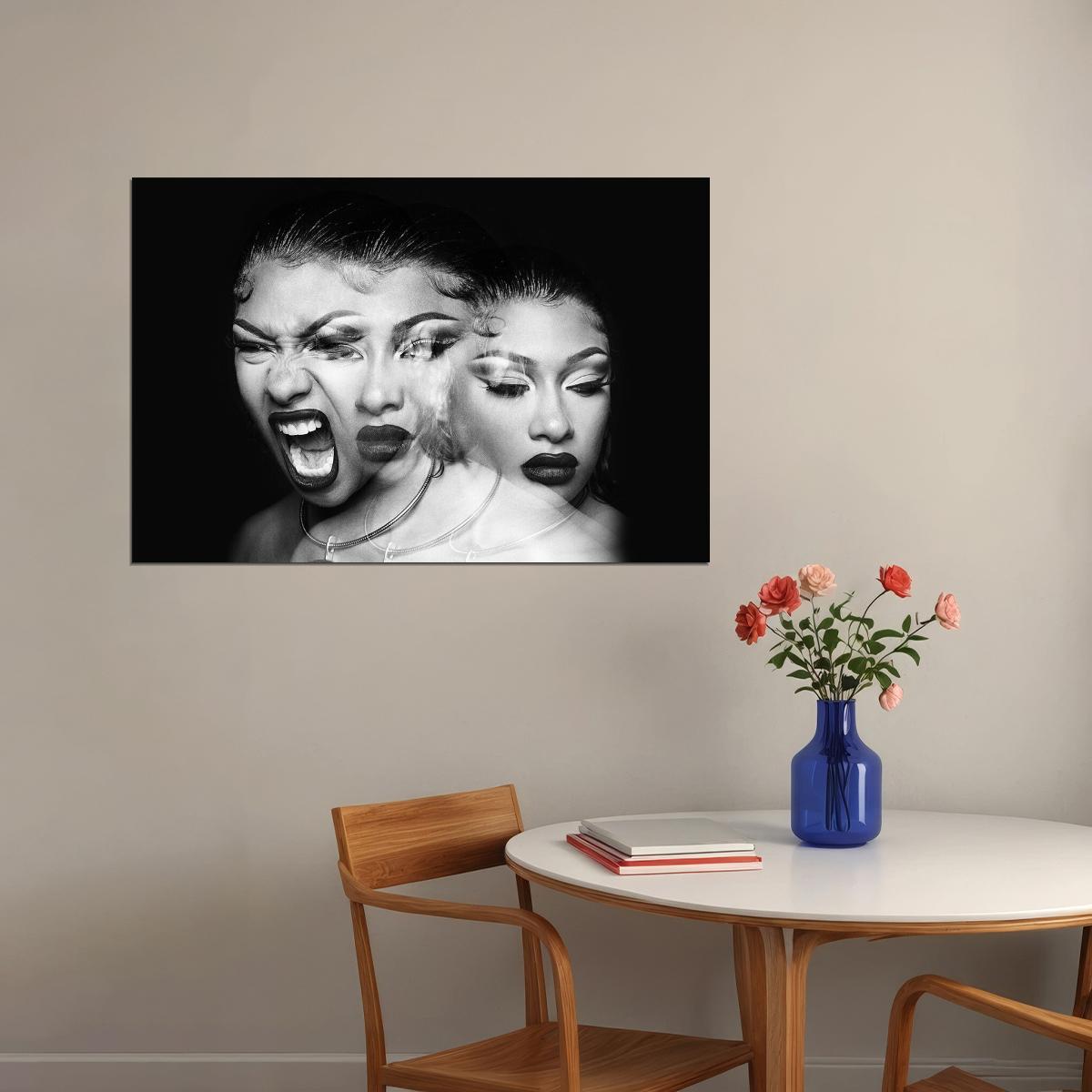 Megan Thee Stallion Traumazine Music Album Poster Wall Art Print Home Wall Decor - xonomax