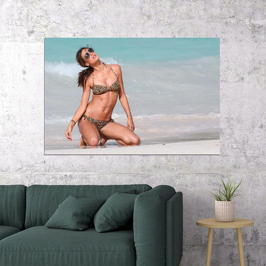Alessandra Amrosio Brazilian Model Famous Artist Poster Wall Art Print Home Wall Decor - xonomax