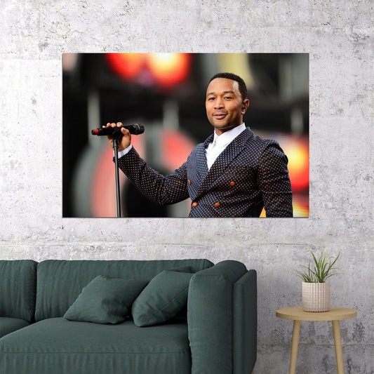 John Legend American Singer Pop Music Actor Poster Wall Art Print Home Wall Decor - xonomax