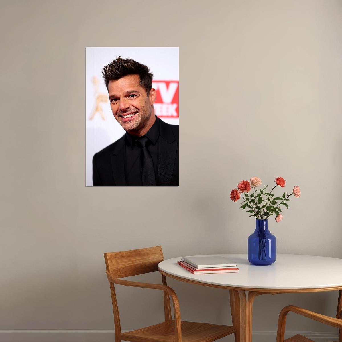 Ricky Martin 80s 90s Singer Music Actor Idol Poster Wall Art Print Home Wall Decor