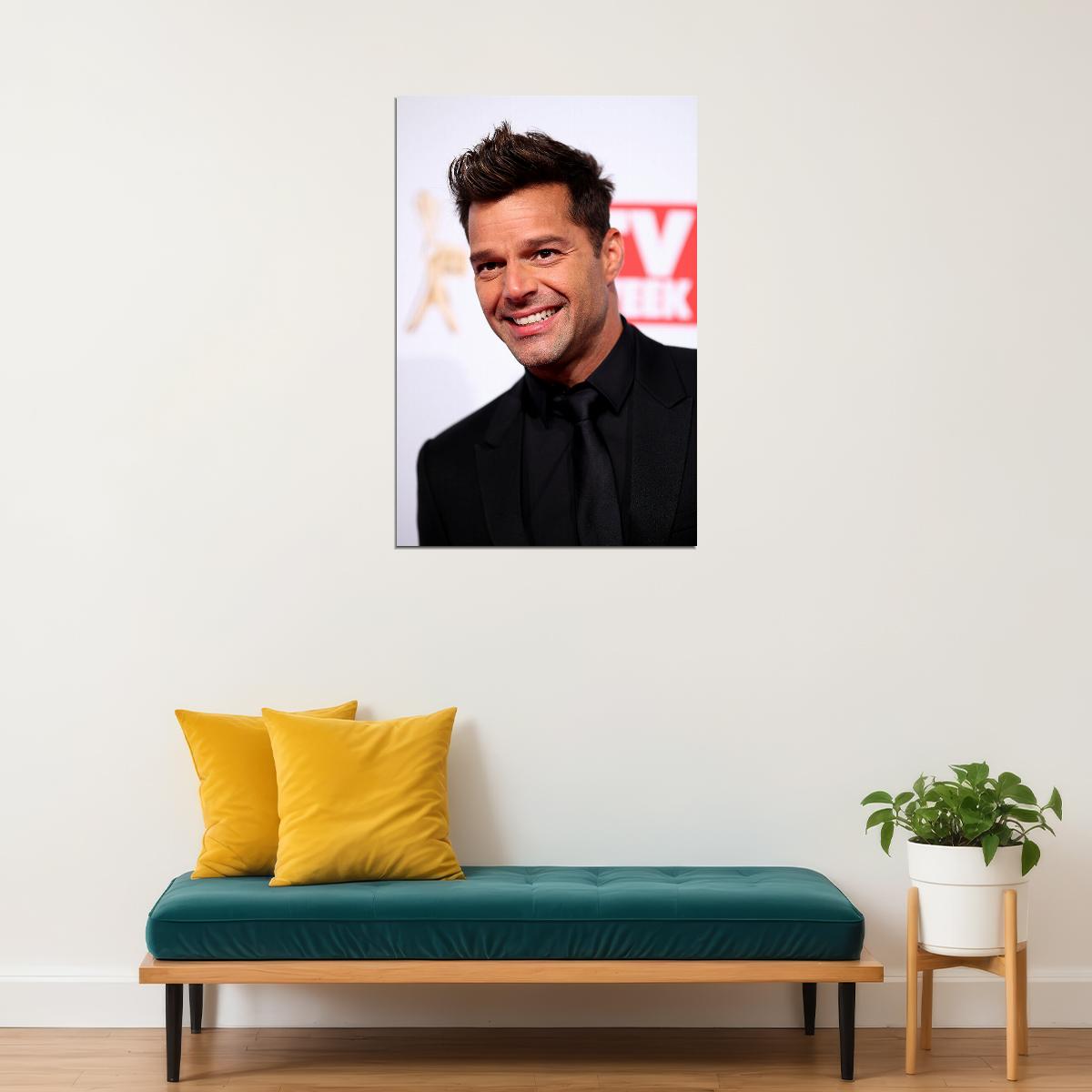 Ricky Martin 80s 90s Singer Music Actor Idol Poster Wall Art Print Home Wall Decor