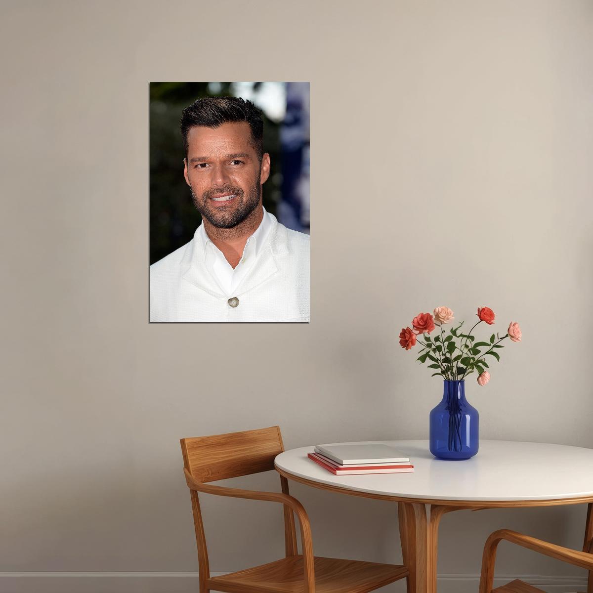 Ricky Martin 80s 90s Singer Music Actor Star Poster Wall Art Print Home Wall Decor