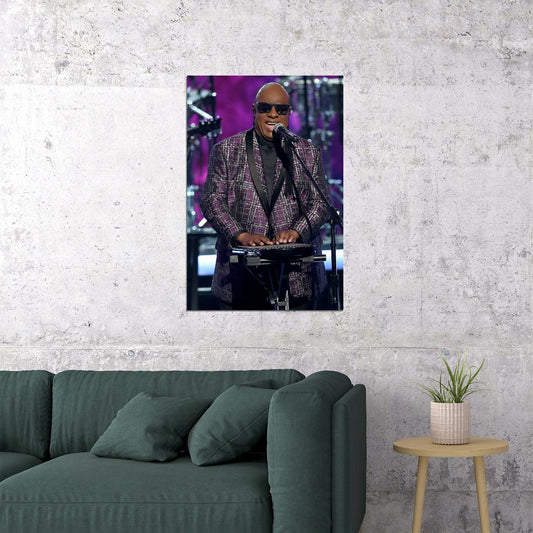 Stevie Wonder 80s 90s Music Singer Actor Star Poster Wall Art Print Home Wall Decor - xonomax
