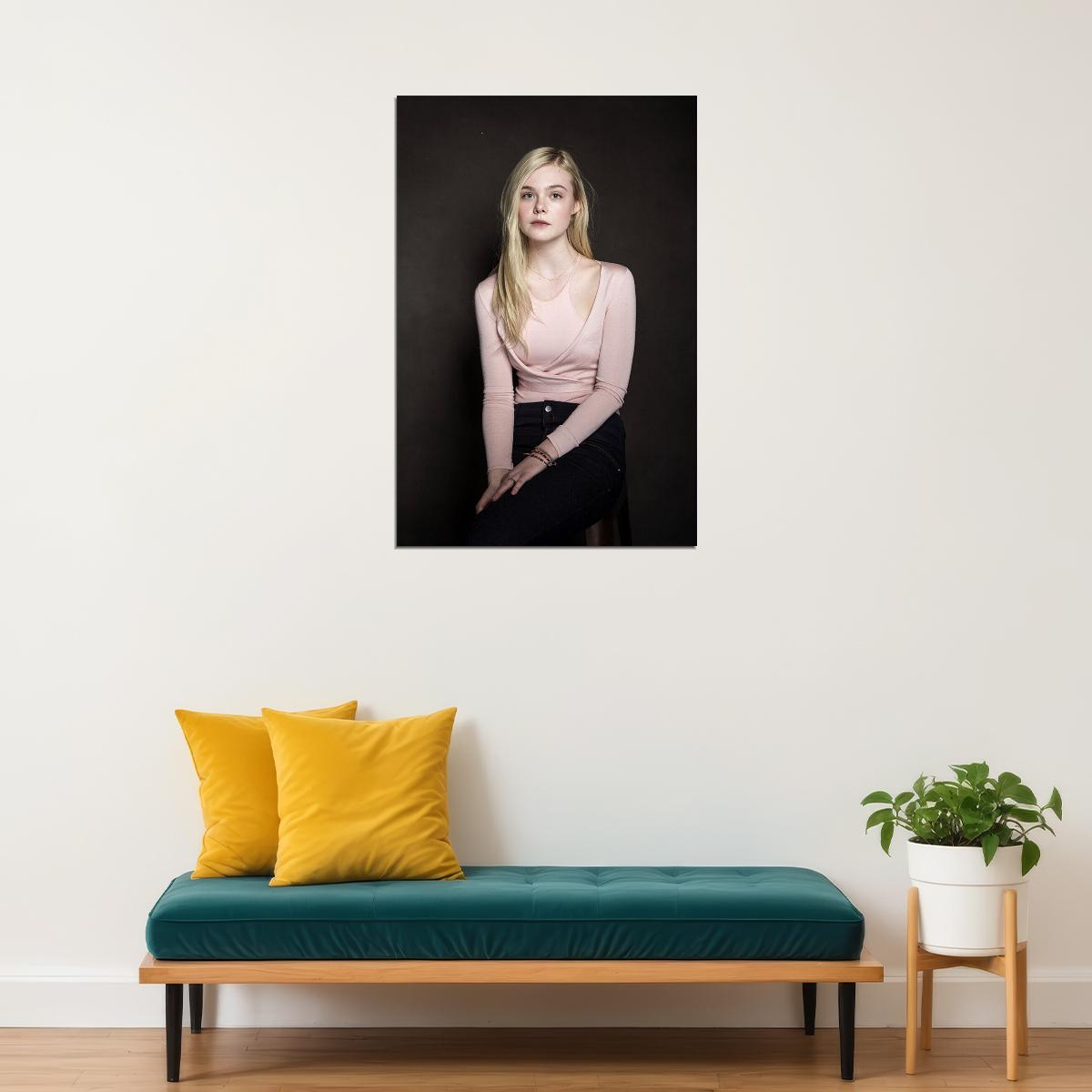 Elle Fanning Celebrity Cinema Actor Star Poster Wall Art Print Home Wall Decor - xonomax