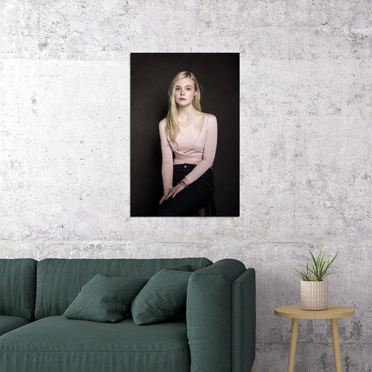 Elle Fanning Celebrity Cinema Actor Star Poster Wall Art Print Home Wall Decor - xonomax