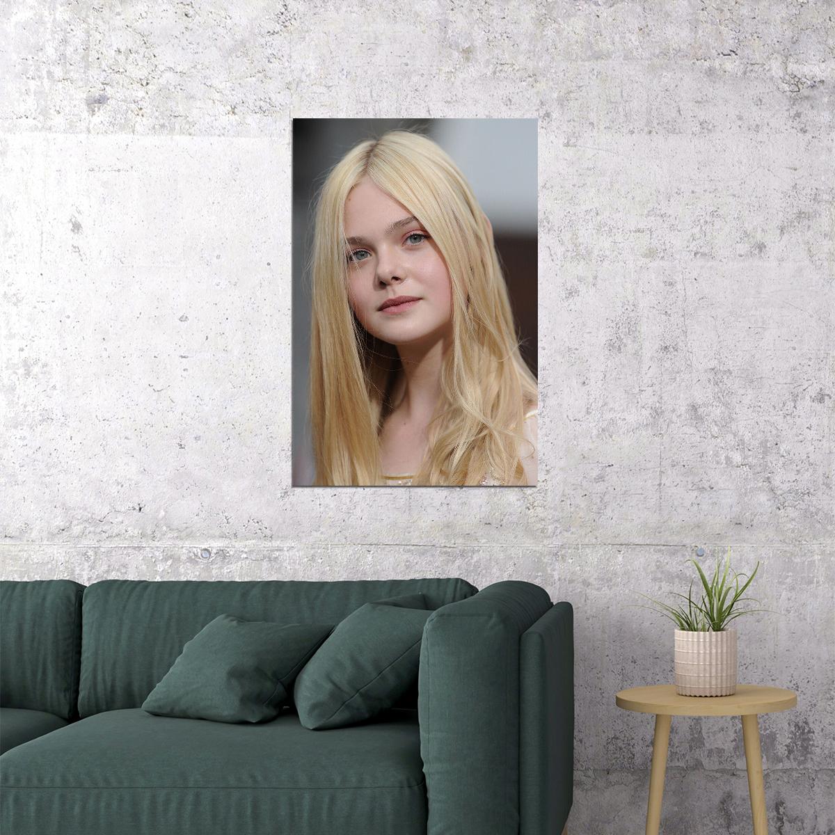 Elle Fanning Celebrity Cinema Actor Star Poster Wall Art Print Home Wall Decor - xonomax
