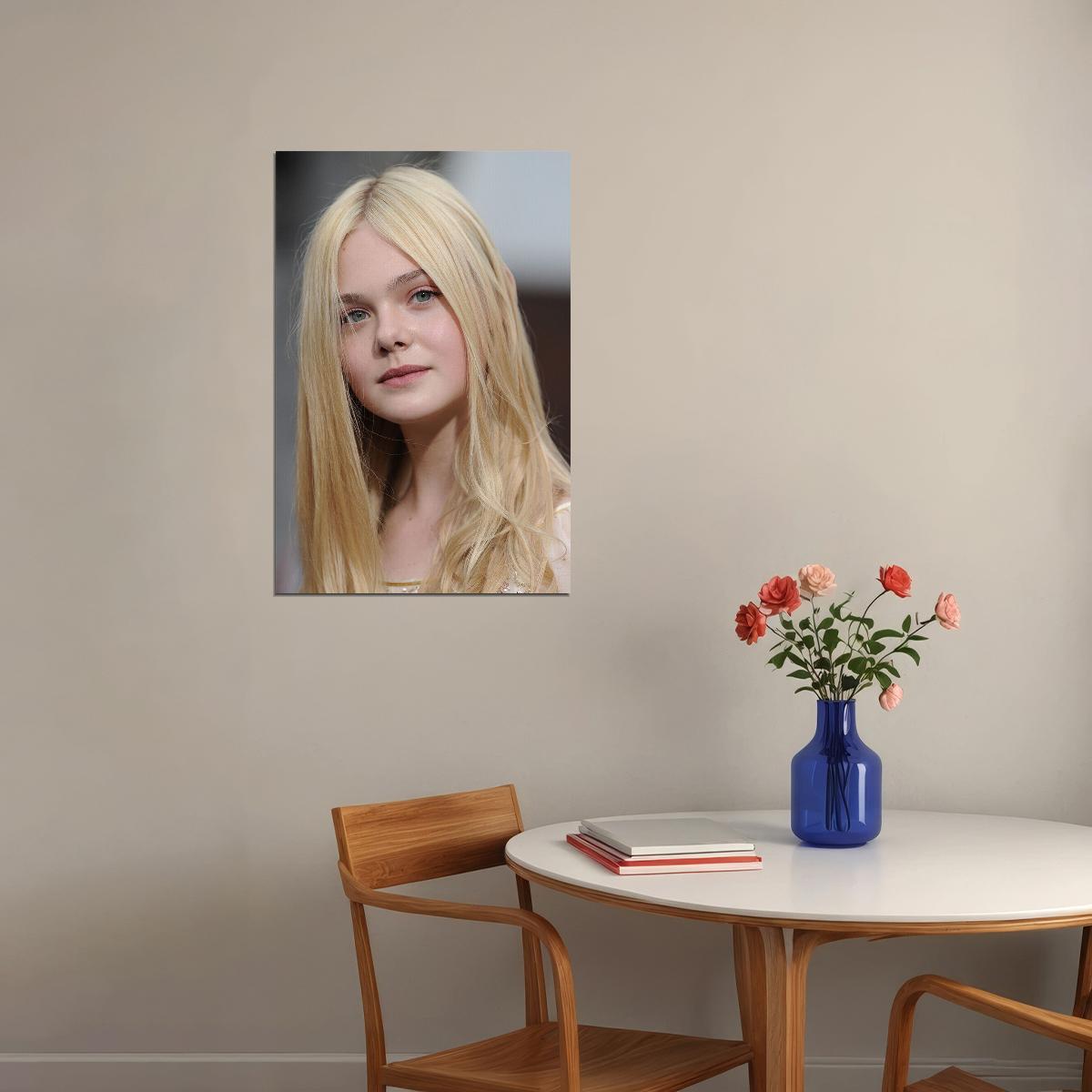 Elle Fanning Celebrity Cinema Actor Star Poster Wall Art Print Home Wall Decor - xonomax