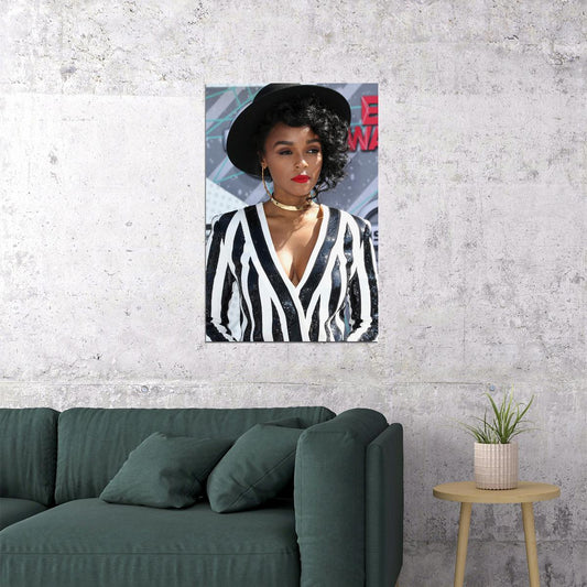Janelle Monae Celebrity Actor Singeer Star Poster Wall Art Print Home Wall Decor - xonomax