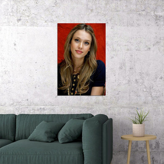 Jessica Alba Celebrity American Movie Actor Poster Wall Art Print Home Wall Decor - xonomax