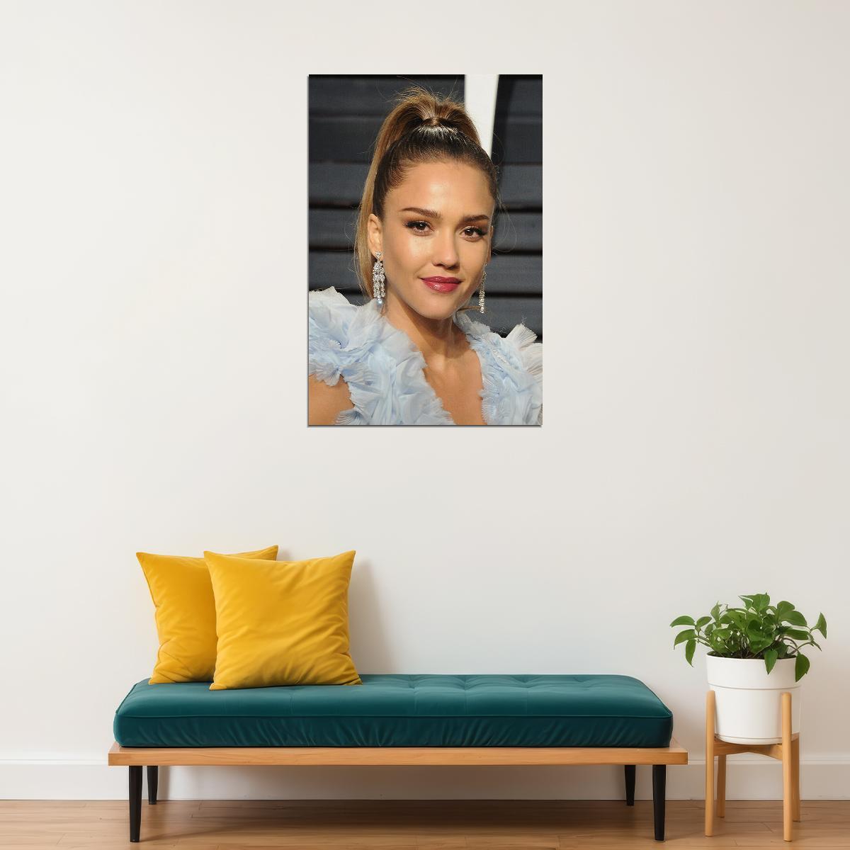 Jessica Alba Celebrity Cinema Actress Idol Poster Wall Art Print Home Wall Decor
